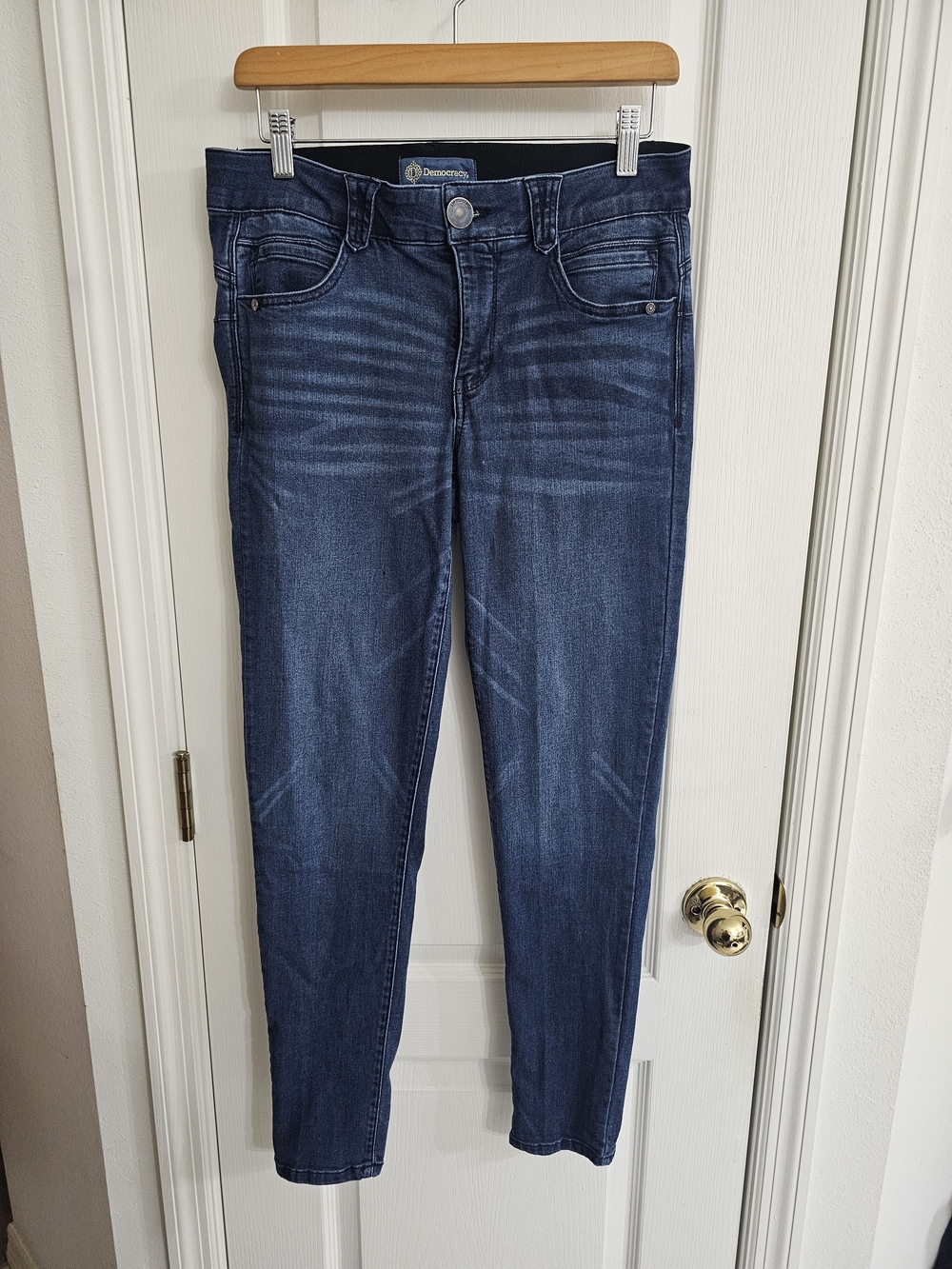Democracy Dark Wash Skinny Jeans - Deep Blue